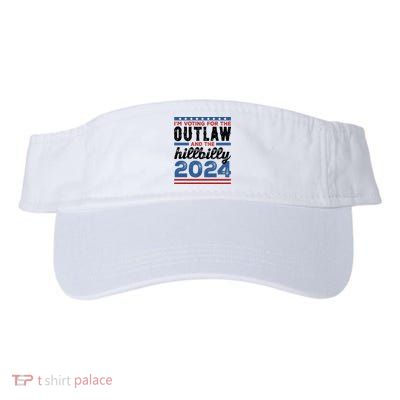 Im Voting For The Outlaw And The Hillbilly 2024 Vintage Election Visor