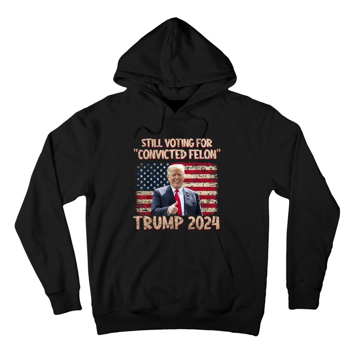 Im Voting For The Nonconvicted Felon Funny Pro Biden 2024 Hoodie