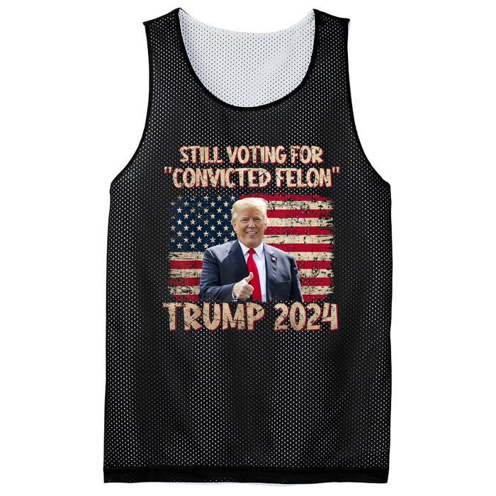 Im Voting For The Nonconvicted Felon Funny Pro Biden 2024 Mesh Reversible Basketball Jersey Tank