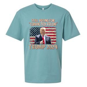 Im Voting For The Nonconvicted Felon Funny Pro Biden 2024 Sueded Cloud Jersey T-Shirt