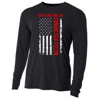 IM Voting For The Convicted Felon 2024 Usa Flag Cooling Performance Long Sleeve Crew