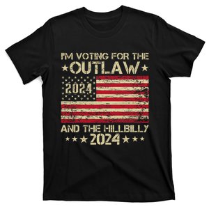 IM Voting For The Outlaw And The Hillbilly Trump Vance 2024 T-Shirt