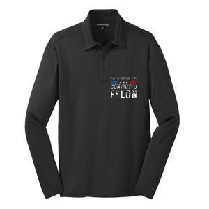 IM Voting For The Convicted Felon Funny Trump 2024 Election Silk Touch Performance Long Sleeve Polo