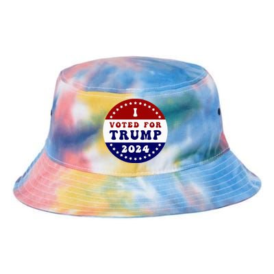 I Voted For President Trump In 2024 Inauguration Day 2025 Tie Dye Newport Bucket Hat