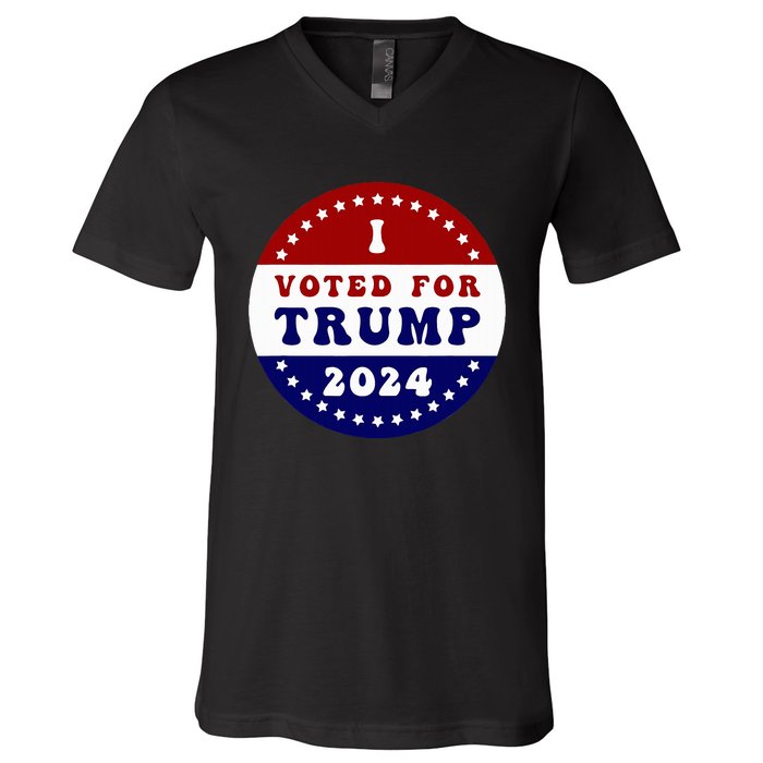 I Voted For President Trump In 2024 Inauguration Day 2025 V-Neck T-Shirt