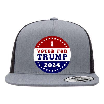 I Voted For President Trump In 2024 Inauguration Day 2025 Flat Bill Trucker Hat