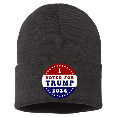 I Voted For President Trump In 2024 Inauguration Day 2025 Sustainable Knit Beanie