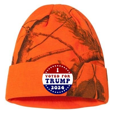 I Voted For President Trump In 2024 Inauguration Day 2025 Kati Licensed 12" Camo Beanie