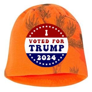 I Voted For President Trump In 2024 Inauguration Day 2025 Kati - Camo Knit Beanie