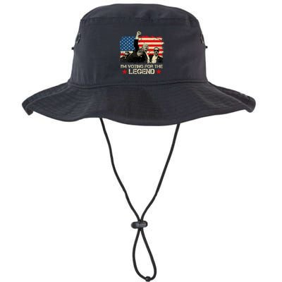 IM Voting For The Legend Trump American Flag Pennsylvania Bucket Hat
