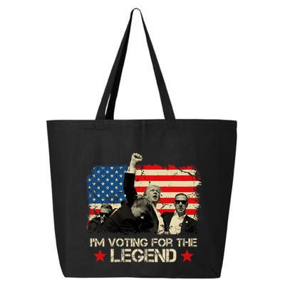 IM Voting For The Legend Trump American Flag Pennsylvania 25L Jumbo Tote
