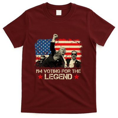 IM Voting For The Legend Trump American Flag Pennsylvania T-Shirt