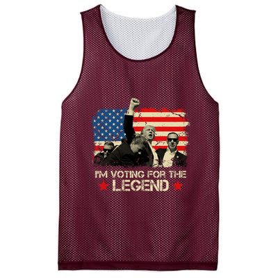 IM Voting For The Legend Trump American Flag Pennsylvania Mesh Reversible Basketball Jersey Tank