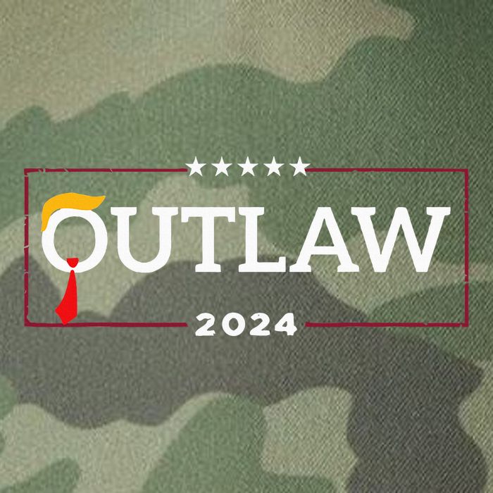 IM Voting For The Outlaw The Convicted Felon Funny Legacy Tie Dye Trucker Hat