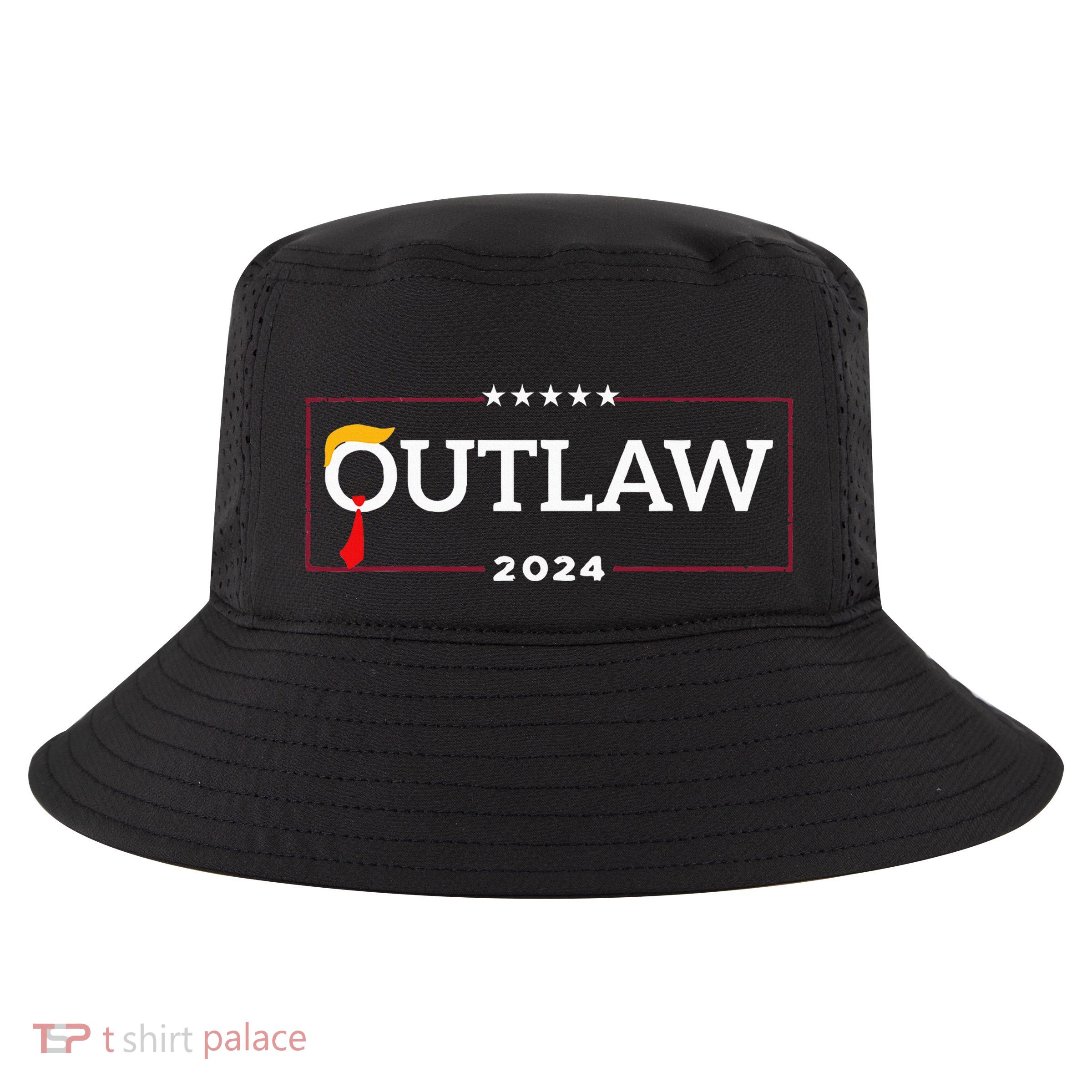 IM Voting For The Outlaw The Convicted Felon Funny Cool Comfort Performance Bucket Hat