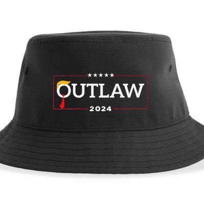 IM Voting For The Outlaw The Convicted Felon Funny Sustainable Bucket Hat