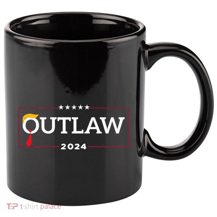 IM Voting For The Outlaw The Convicted Felon Funny 11oz C Handle Ceramic Mug