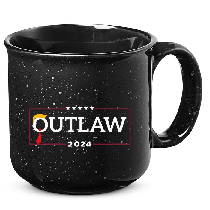 IM Voting For The Outlaw The Convicted Felon Funny 15oz Campfire Ceramic Mug