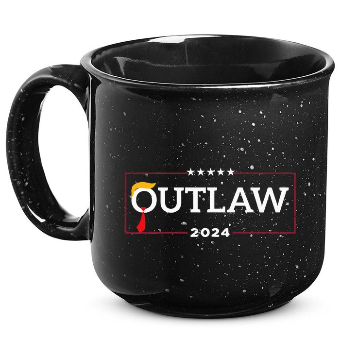 IM Voting For The Outlaw The Convicted Felon Funny 15oz Campfire Ceramic Mug