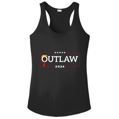 IM Voting For The Outlaw The Convicted Felon Funny Ladies PosiCharge Competitor Racerback Tank