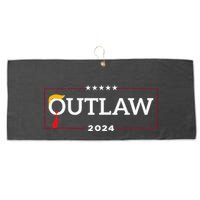 IM Voting For The Outlaw The Convicted Felon Funny Large Microfiber Waffle Golf Towel
