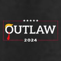 IM Voting For The Outlaw The Convicted Felon Funny Large Microfiber Waffle Golf Towel