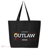 IM Voting For The Outlaw The Convicted Felon Funny 25L Jumbo Tote