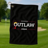 IM Voting For The Outlaw The Convicted Felon Funny Golf Towel