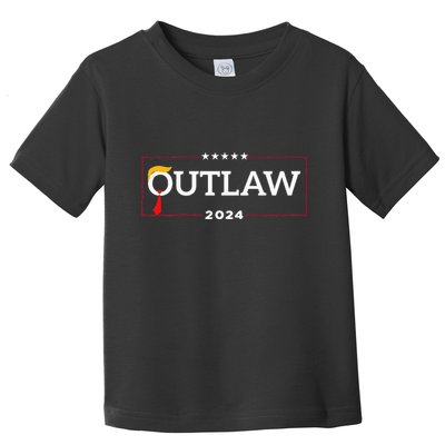 IM Voting For The Outlaw The Convicted Felon Funny Toddler T-Shirt