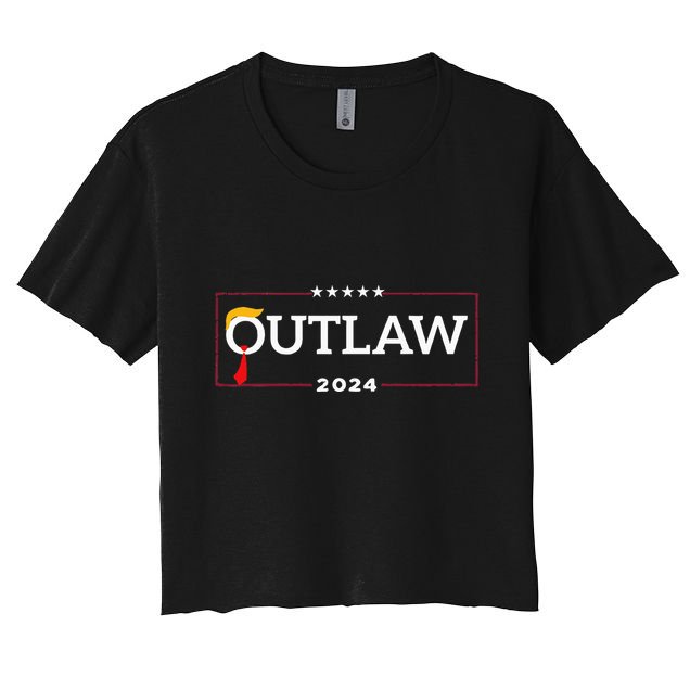 IM Voting For The Outlaw The Convicted Felon Funny Crop Top