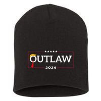 IM Voting For The Outlaw The Convicted Felon Funny Short Acrylic Beanie