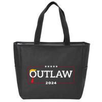 IM Voting For The Outlaw The Convicted Felon Funny Zip Tote Bag