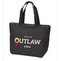 IM Voting For The Outlaw The Convicted Felon Funny Zip Tote Bag