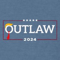 IM Voting For The Outlaw The Convicted Felon Funny Garment-Dyed Sweatshirt