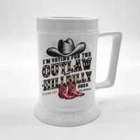 Im Voting For The Outlaw And The Hillbilly 2024 Retro Beer Stein