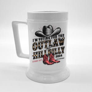 Im Voting For The Outlaw And The Hillbilly 2024 Retro Beer Stein