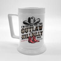 Im Voting For The Outlaw And The Hillbilly 2024 Retro Beer Stein