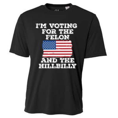 Im Voting For The Felon The Hillbilly 2024 Pro Trump Meme Cooling Performance Crew T-Shirt