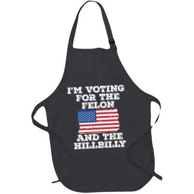 Im Voting For The Felon The Hillbilly 2024 Pro Trump Meme Apron