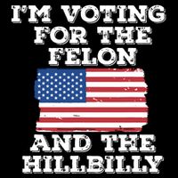 Im Voting For The Felon The Hillbilly 2024 Pro Trump Meme City Backpack
