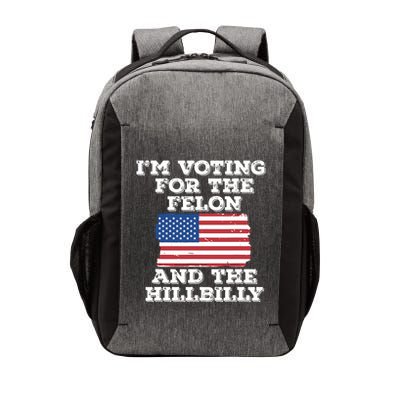 Im Voting For The Felon The Hillbilly 2024 Pro Trump Meme Vector Backpack