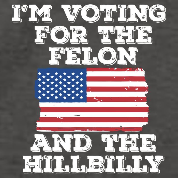 Im Voting For The Felon The Hillbilly 2024 Pro Trump Meme Vector Backpack