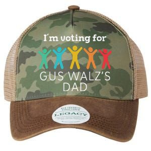 Im Voting For Gus Walz Dad Harris Walz 2024 Legacy Tie Dye Trucker Hat