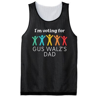 Im Voting For Gus Walz Dad Harris Walz 2024 Mesh Reversible Basketball Jersey Tank