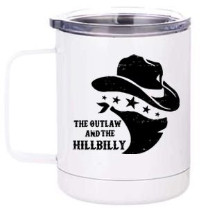 Im Voting For The Outlaw And The Hillbilly 2024 Cowboy 12 oz Stainless Steel Tumbler Cup