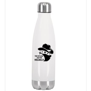 Im Voting For The Outlaw And The Hillbilly 2024 Cowboy Stainless Steel Insulated Water Bottle