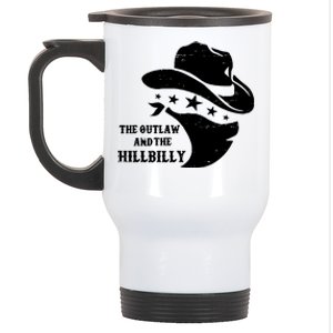 Im Voting For The Outlaw And The Hillbilly 2024 Cowboy Stainless Steel Travel Mug