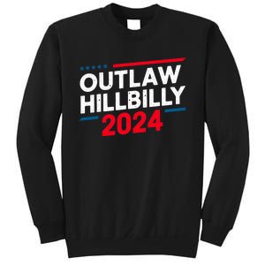 IM Voting For The Outlaw And The Hillbilly Trump Vance 2024 Support Sweatshirt