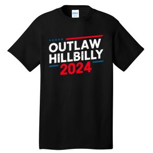 IM Voting For The Outlaw And The Hillbilly Trump Vance 2024 Support Tall T-Shirt