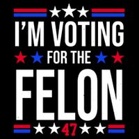 Im Voting For The Convicted Felon 47 Pro Trump Drawstring Bag